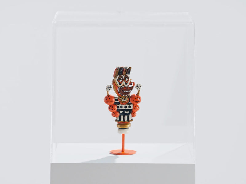 Hand-carved Joysticks designed by FAILE and Deluxx Fluxx for Herman Miller Gaming.