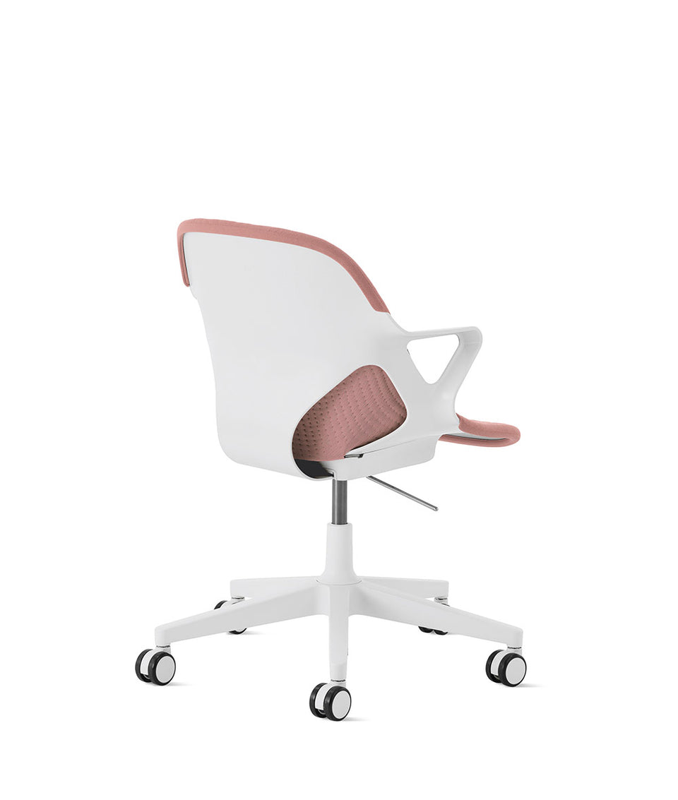 Zeph Alpine/Tea Rose Fixed Arms Chair