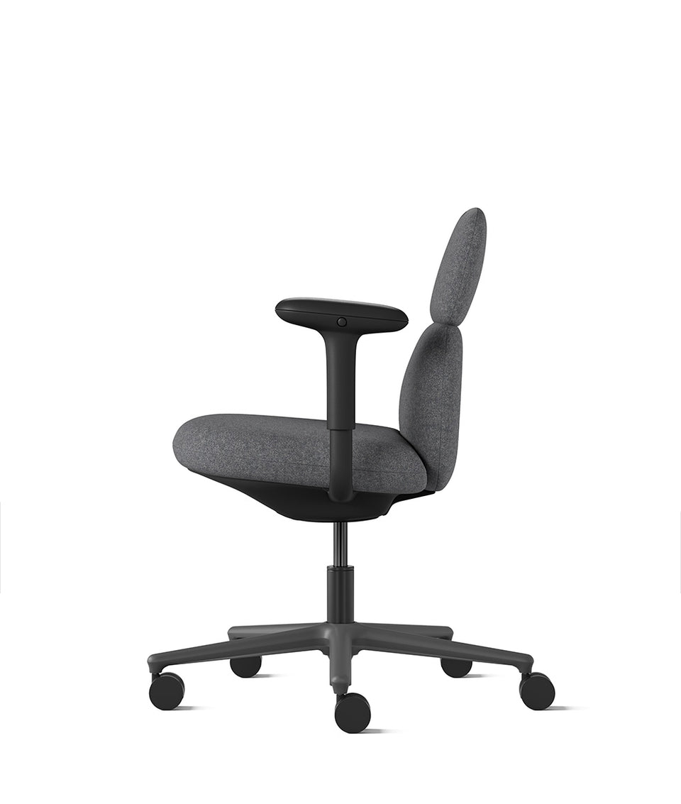 Asari Scoria/Graphite Mid Back Chair