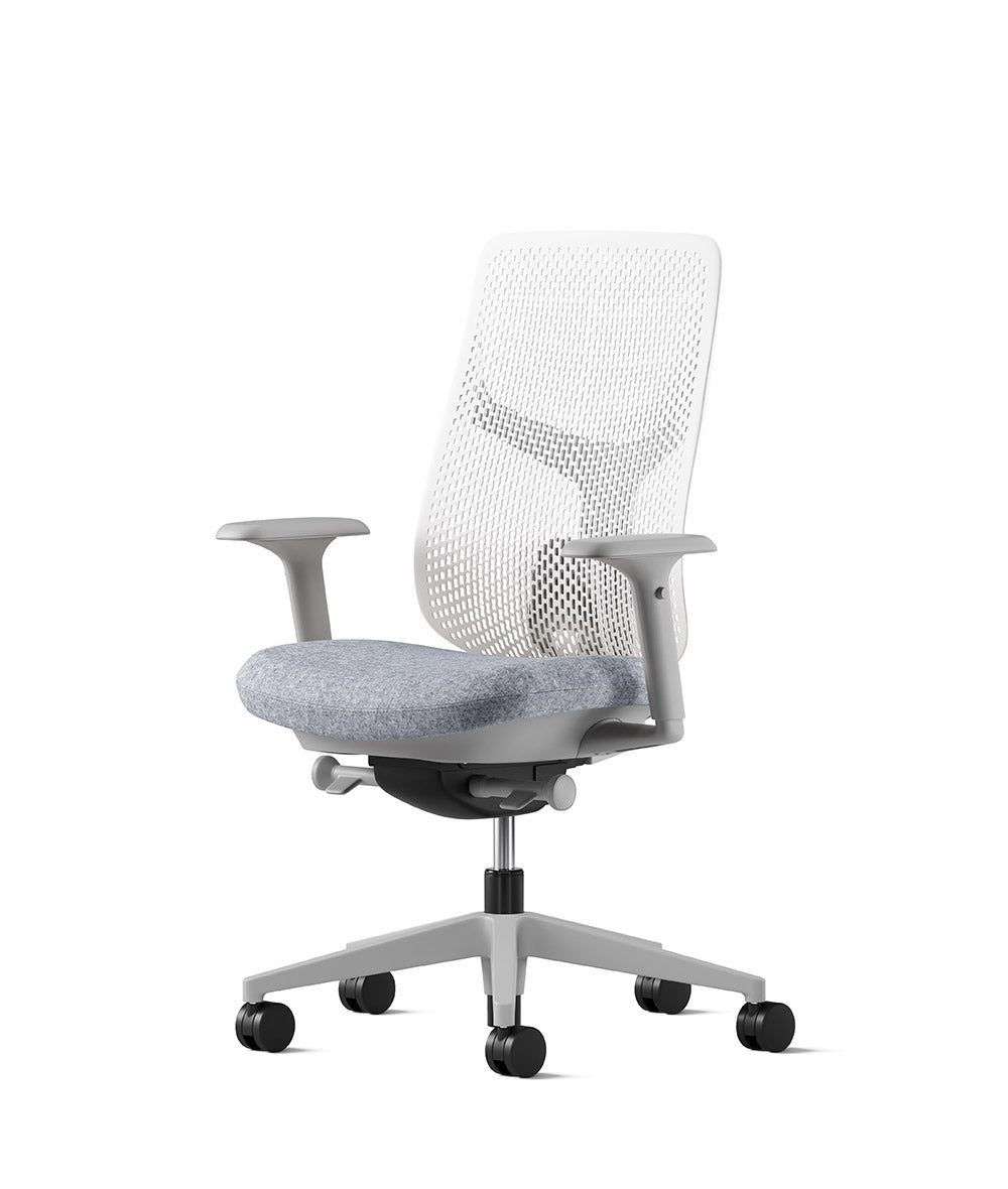 Verus Studio White/Silverdale Triflex Office Chair