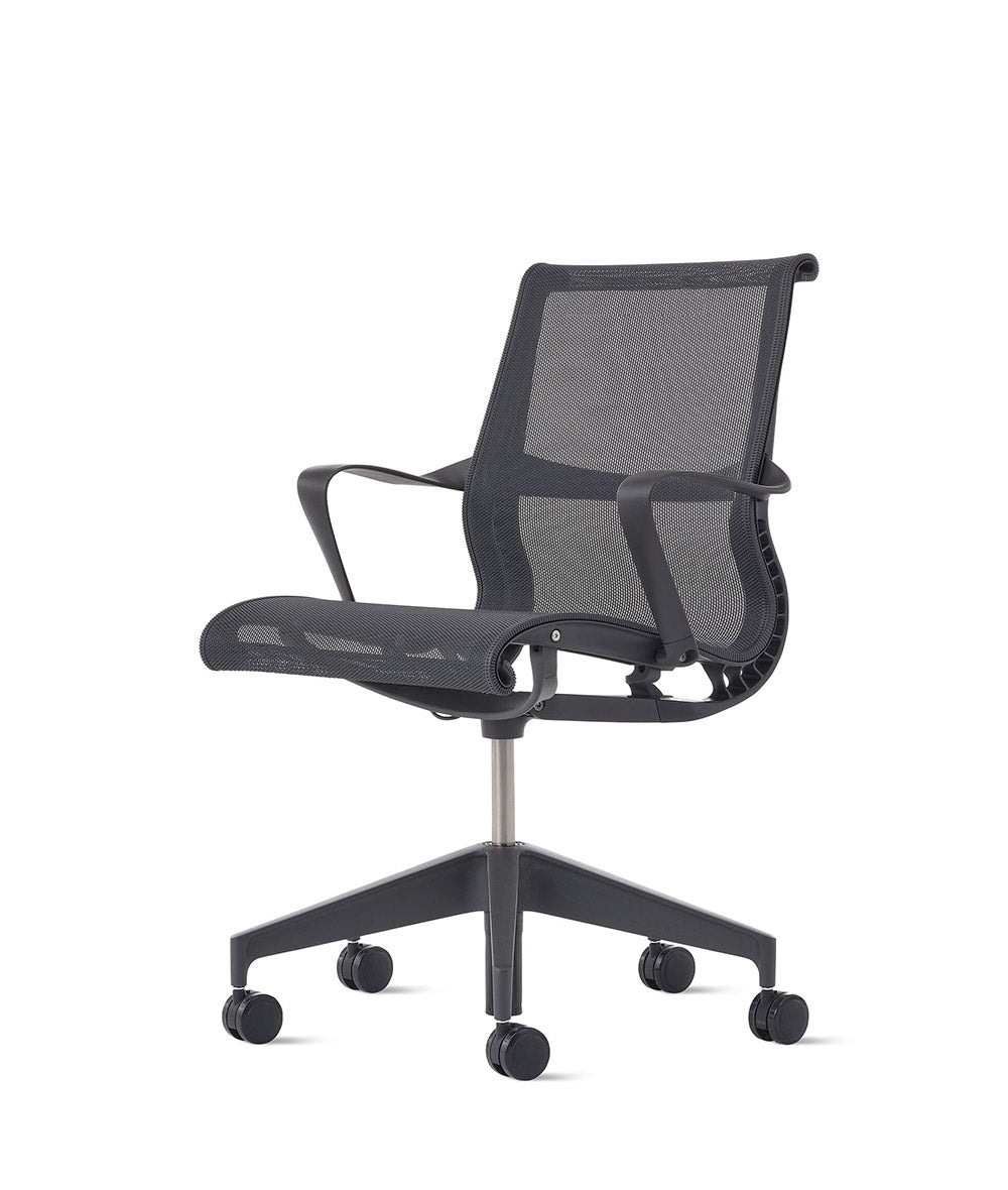 Setu Graphite/Graphite Fixed Arms Chair