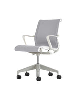 Setu Gloss/Studio White Fixed Arms Chair