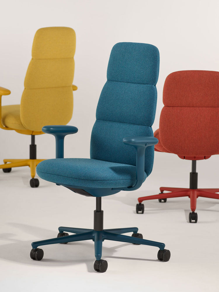 The range of Asari Chair colours and fabrics