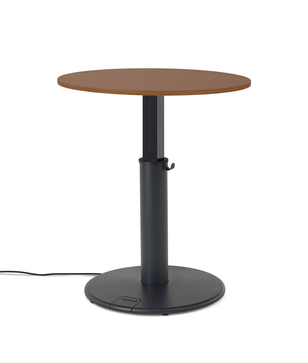 Round standing desk discount