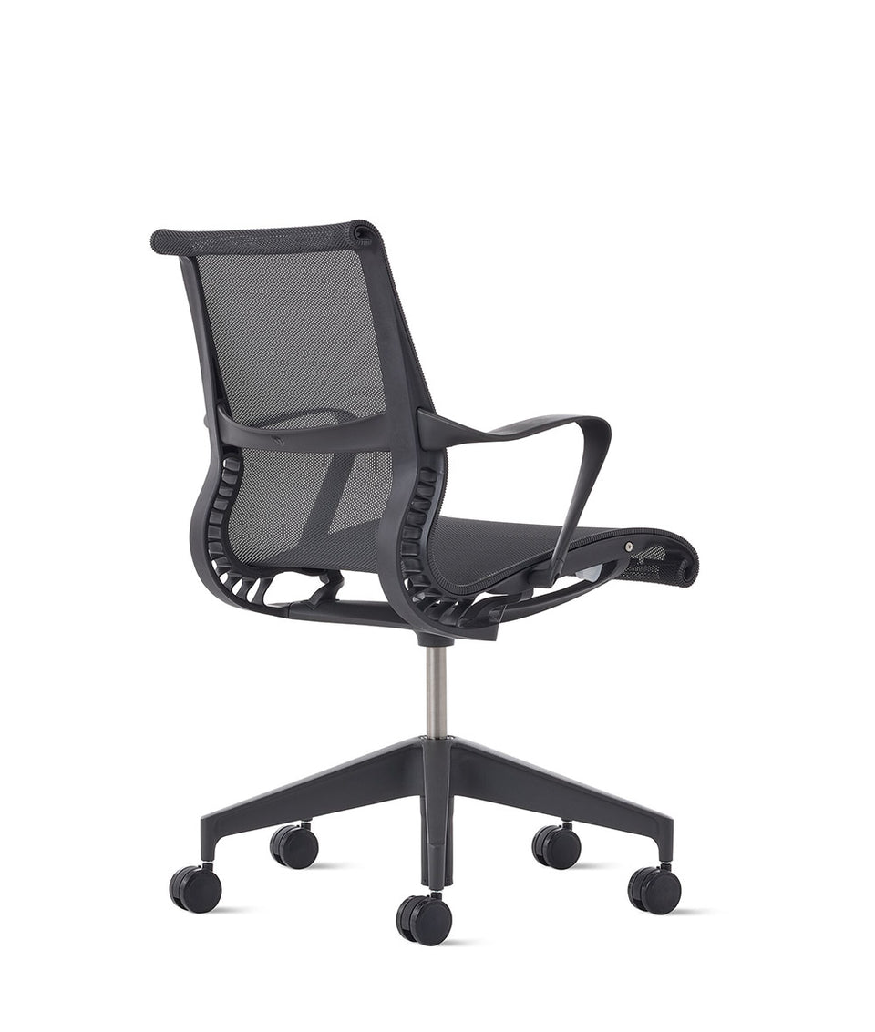 Setu Graphite/Graphite Fixed Arms Chair