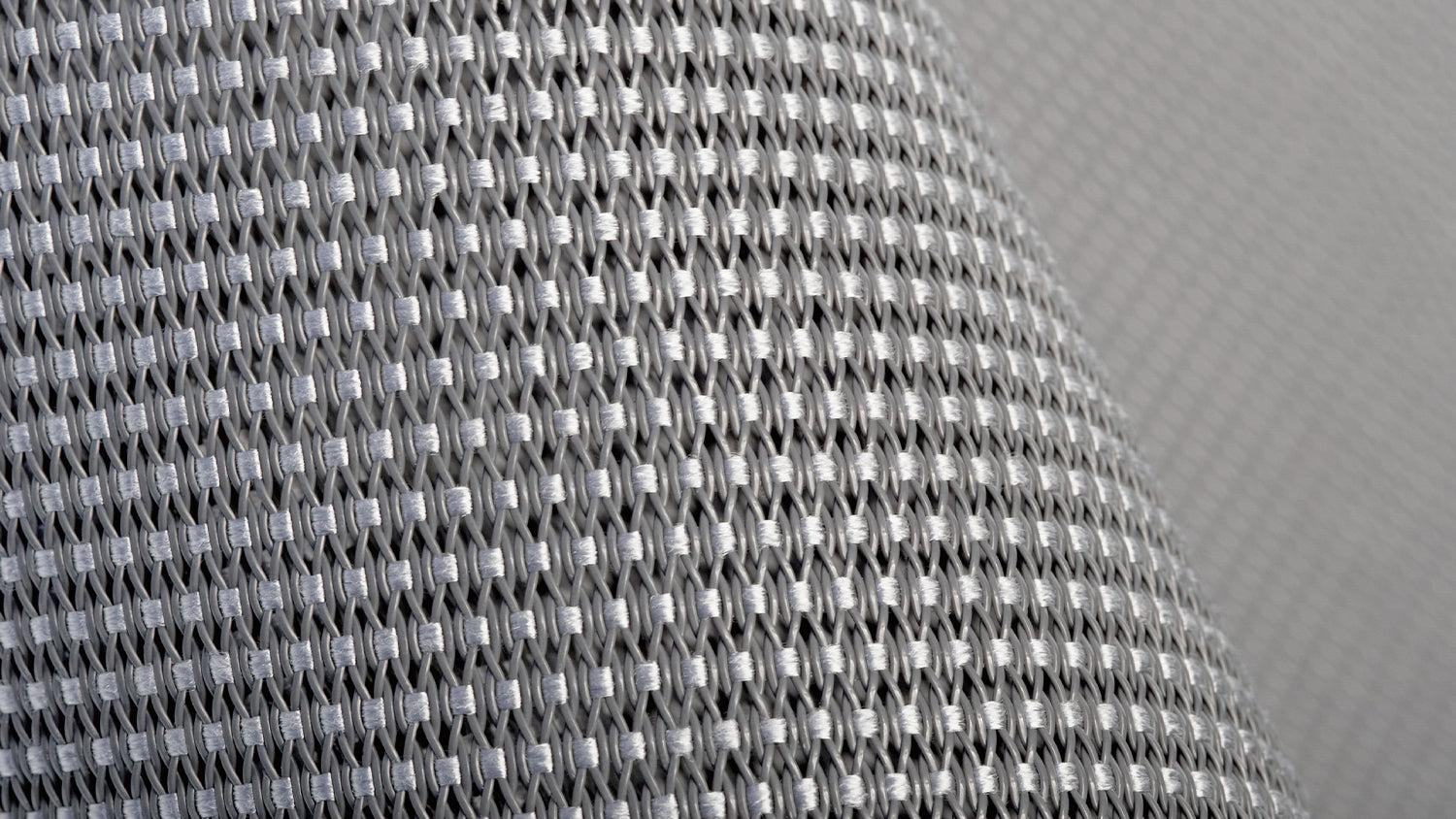 Close up of grey Lyris material