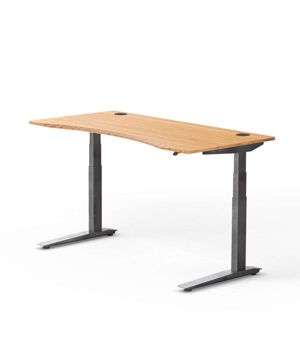 最新モデル Fully Jarvis Contour Bamboo Standing Desk, 1400 x 800 テーブル・チェア・ハンモック