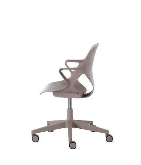 Zeph Cocoa/Cocoa Fixed Arms Chair