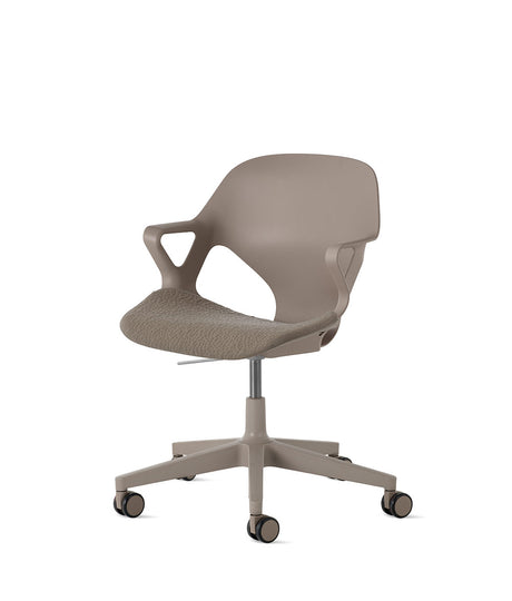 Zeph Cocoa/Cocoa Fixed Arms Chair