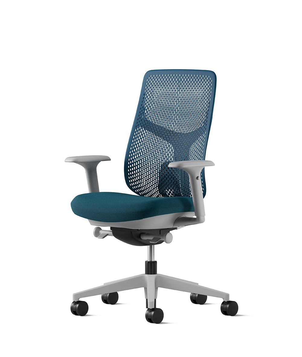 Mirra 2 Turquoise/Studio White Triflex Office Chair | Herman 
