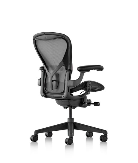  Aeron Chair by Herman Miller - Highly Adjustable Graphite Frame  - with PostureFit - Carbon Classic (Medium) : Home & Kitchen